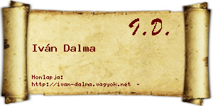 Iván Dalma névjegykártya